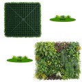 Panou din plante artificiale,cu frunze, Naimeed D7436, Multicolor, 100x100 cm