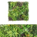 Panou din plante artificiale,cu frunze, Naimeed D7439, Multicolor, 100x100 cm