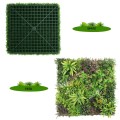 Panou din plante artificiale,cu frunze, Naimeed D7439, Multicolor, 100x100 cm