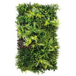 Panou din plante artificiale,cu frunze, Naimeed D7470, Multicolor, 50x100 cm