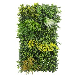 Panou din plante artificiale,cu frunze, Naimeed D7472, Multicolor, 50x100 cm