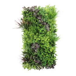 Panou din plante artificiale,cu frunze, Naimeed D7473, Multicolor, 50x100 cm