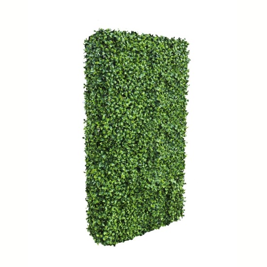 Gard din plante artificiale/ imitatie gard viu, cu structura din metal, Naimeed D7457, dimensiuni 206x105x33cm