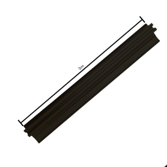 Set 3 profile cu canel, pentru imbinarea panourilor cristal carbon si carbune de bambus, Naimeed D6289, aluminiu, 300x0.5cm, Negru Set 3 profile cu canel, pentru imbinarea panourilor cristal carbon si carbune de bambus, Naimeed D6289, aluminiu, 300x0.5cm, Negru