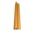 Set 3 profile cu canel, pentru imbinarea panourilor cristal carbon si carbune de bambus, Naimeed D6290, aluminiu, 300x0.5cm, Auriu
