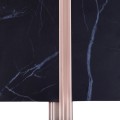 Set 3 profile cu canel, pentru imbinarea panourilor cristal carbon si carbune de bambus, Naimeed D6291, aluminiu, 300x0.5cm, Bronz