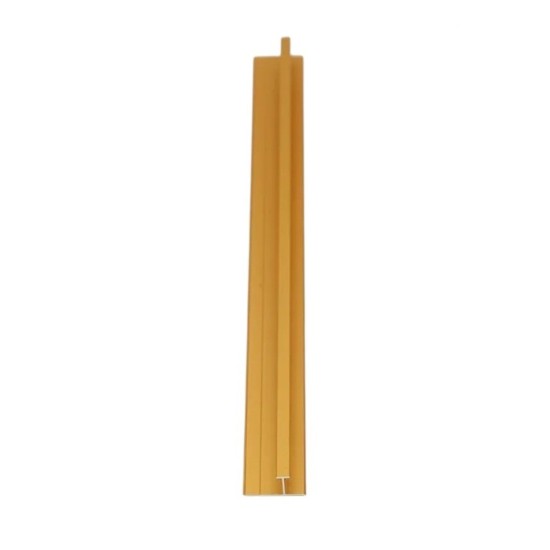 Set 3 profile tip H, pentru imbinarea panourilor cristal carbon si carbune de bambus, Naimeed D6299, aluminiu, 300x0.5cm, Auriu
