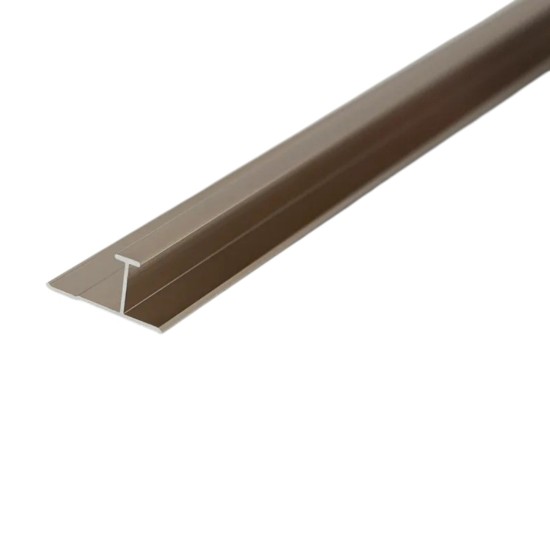 Set 3 profile tip H, pentru imbinarea panourilor cristal carbon si carbune de bambus, Naimeed D6299, aluminiu, 300x0.5cm, Auriu