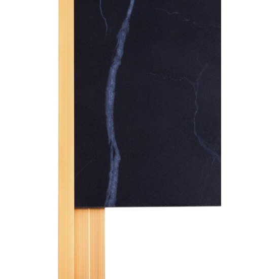 Set 3 profile aluminiu pentru finisarea panourilor cristal carbon si carbune de bambus, Naimeed D6308, aluminiu, 300x0.5cm, Auriu