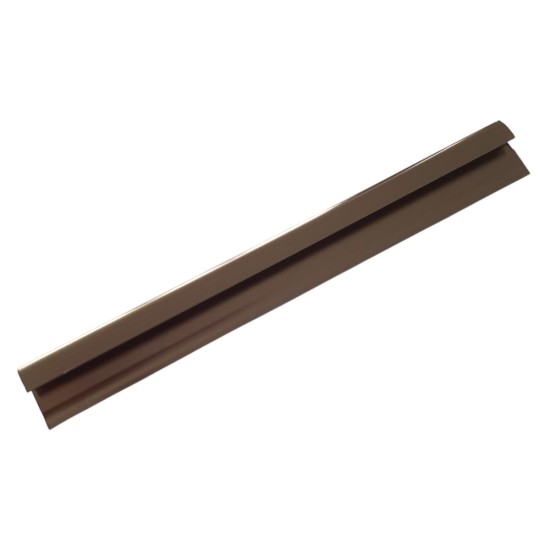 Set 3 profile de colt exterior, rotunjit, pentru imbinarea panourilor cristal carbon si carbune de bambus, Naimeed D6330, aluminiu, 300x0.5cm, Bronz