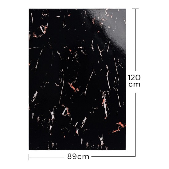 Set 3 panouri cristal carbon, Naimeed D6726, ultrarezistent, flexibil, ignifug, 120x89cm, 5mm grosime, tehnologie moderna, rezistent la umezeala