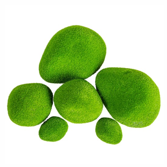 Set 6 x Pietre decorative din polistiren, aspect natural, usor de curatat, Naimeed D6526