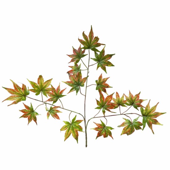 Set 6 crenguta fara ghiveci, Naimeed D3073, 61x68cm, Verde/Ruginiu