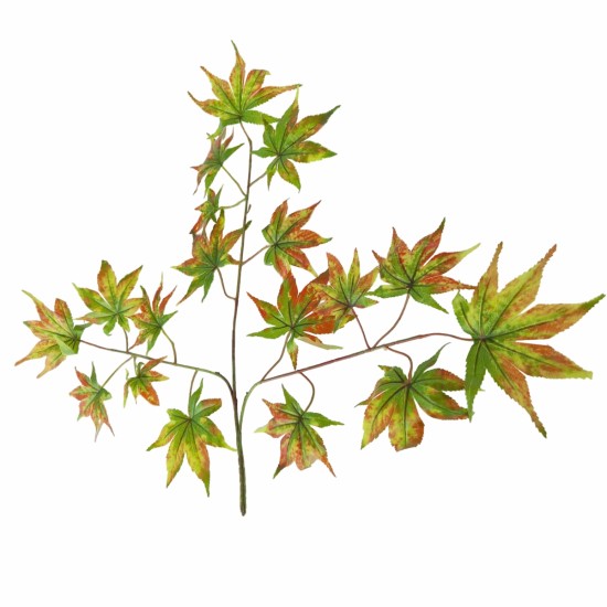 Set 6 crenguta fara ghiveci, Naimeed D3073, 61x68cm, Verde/Ruginiu