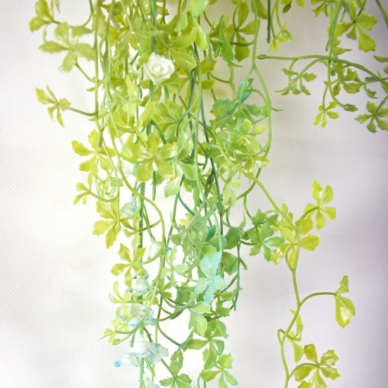 Planta artificiala curgatoare, inaltime 95cm, Naimeed D4863, Turcoaz