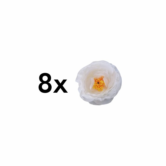 Planta artificiala curgatoare cu flori, Naimeed D4866, Alb, 2m