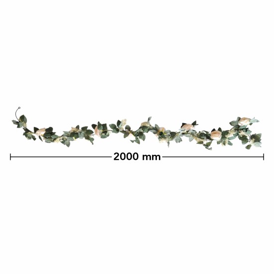 Planta artificiala curgatoare cu flori, Naimeed D4866, Portocaliu, 2m Planta artificiala curgatoare cu flori, Naimeed D4866, Portocaliu, 2m