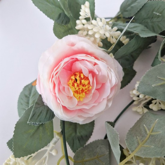 Planta artificiala curgatoare cu flori, Naimeed D4866, Roz, 2m Planta artificiala curgatoare cu flori, Naimeed D4866, Roz, 2m