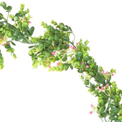 Ghirlanda artificiala, Naimeed D4867, Roz, 1.7m