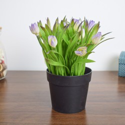 Aranjament floral artificial, in ghiveci, Naimeed D4953, Mov