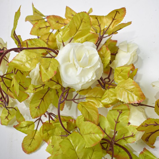 Planta artificiala, tip ghirlanda, Naimeed D5008, Alb, 2m Planta artificiala, tip ghirlanda, Naimeed D5008, Alb, 2m