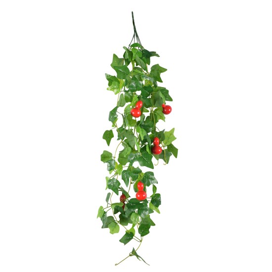 Planta artificiala curgatoare, inaltime 100cm, Naimeed D5015, model dovleac, Rosu Planta artificiala curgatoare, inaltime 100cm, Naimeed D5015, model dovleac, Rosu