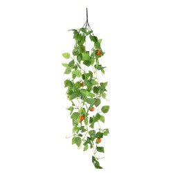 Planta artificiala curgatoare, inaltime 100cm, Naimeed D5015, model mandarina, Portocaliu