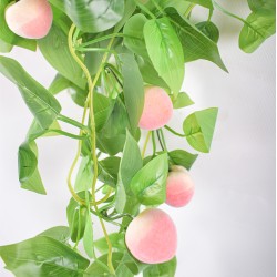 Planta artificiala curgatoare, inaltime 100cm, Naimeed D5015, model piersica, Roz