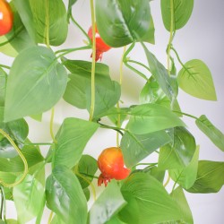 Planta artificiala curgatoare, inaltime 100cm, Naimeed D5015, model rodie, Rosu