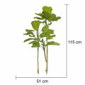 Planta artificiala, Dracaena Marginata fara ghiveci, Naimeed D5601, 115x51 cm, Verde/Galben Planta artificiala, Dracaena Marginata fara ghiveci, Naimeed D5601, 115x51 cm, Verde/Galben