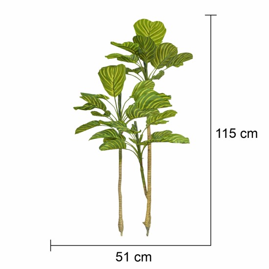 Planta artificiala, Dracaena Marginata fara ghiveci, Naimeed D5601, 115x51 cm, Verde/Galben Planta artificiala, Dracaena Marginata fara ghiveci, Naimeed D5601, 115x51 cm, Verde/Galben