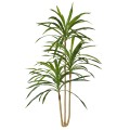 Planta artificiala, Dracaena Marginata fara ghiveci, Naimeed D5604, 175x78 cm, Verde