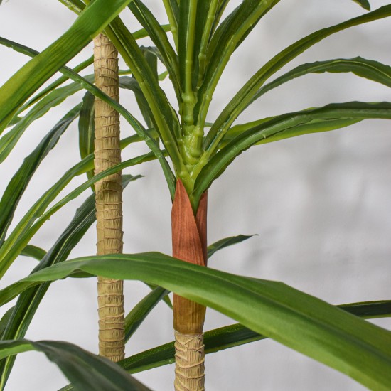 Planta artificiala, Dracaena Marginata fara ghiveci, Naimeed D5604, 175x78 cm, Verde