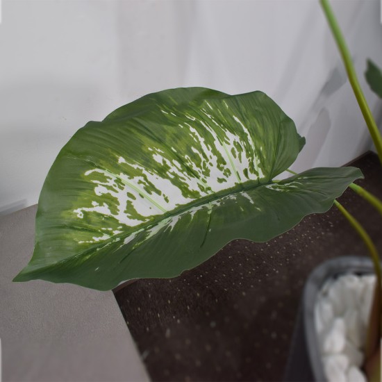 Planta artificiala, Caladium fara ghiveci, Naimeed D5614, 134x150 cm, Verde