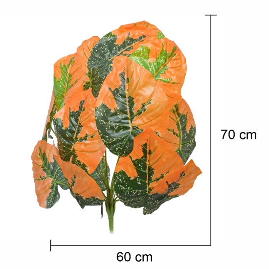 Planta artificiala, Syngonium fara ghiveci, Naimeed D5634, 70x60 cm, Portocaliu Planta artificiala, Syngonium fara ghiveci, Naimeed D5634, 70x60 cm, Portocaliu