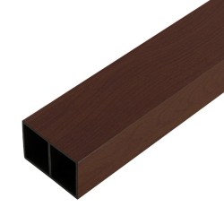 Set 5 profile Rectangular Decorativ Ranforsat WPC, Naimeed D6209, 260x10x5cm, Maro inchis