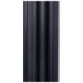 Set 5 panouri decorative, riflaj WPC, Naimeed D6227, 260x18x1.8cm, Negru