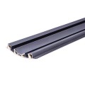 Set 5 panouri decorative, riflaj WPC, Naimeed D6228, 260x18x1.8cm, Gri metalizat