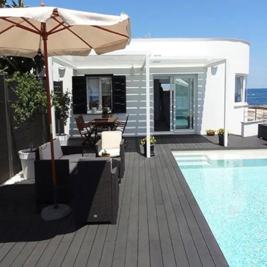 Pardoseala decking terasa din compozit WPC, Naimeed D6465, 290x14.6x2.5cm, Negru Pardoseala decking terasa din compozit WPC, Naimeed D6465, 290x14.6x2.5cm, Negru