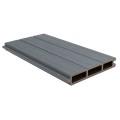Placa de gard 3D, din compozit de lemn si plastic WPC, Naimeed D6474, 180x15,5x2.4cm, Gri