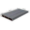 Placa de gard 3D, din compozit de lemn si plastic WPC, Naimeed D6474, 180x15,5x2.4cm, Gri Placa de gard 3D, din compozit de lemn si plastic WPC, Naimeed D6474, 180x15,5x2.4cm, Gri