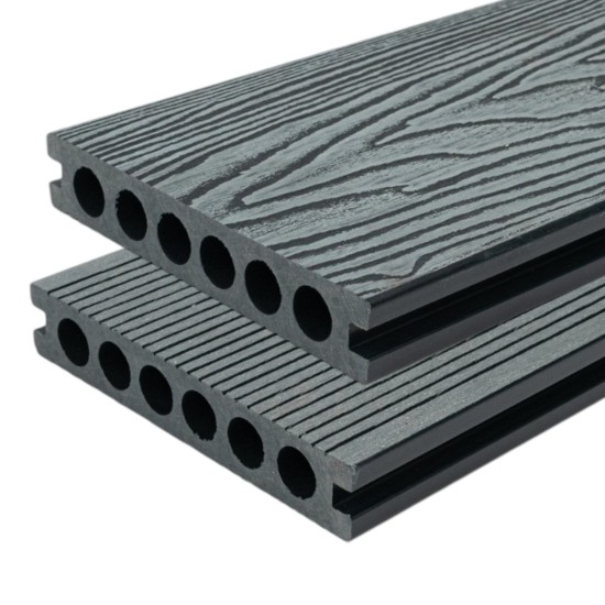 Pardoseala decking terasa din compozit WPC, Naimeed D6484, rezistenta sporita, 290x14x2.5cm, Gri Pardoseala decking terasa din compozit WPC, Naimeed D6484, rezistenta sporita, 290x14x2.5cm, Gri
