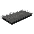 Pardoseala decking terasa din compozit WPC, Naimeed D6485, rezistenta sporita, 290x14x2.5cm, Negru Pardoseala decking terasa din compozit WPC, Naimeed D6485, rezistenta sporita, 290x14x2.5cm, Negru