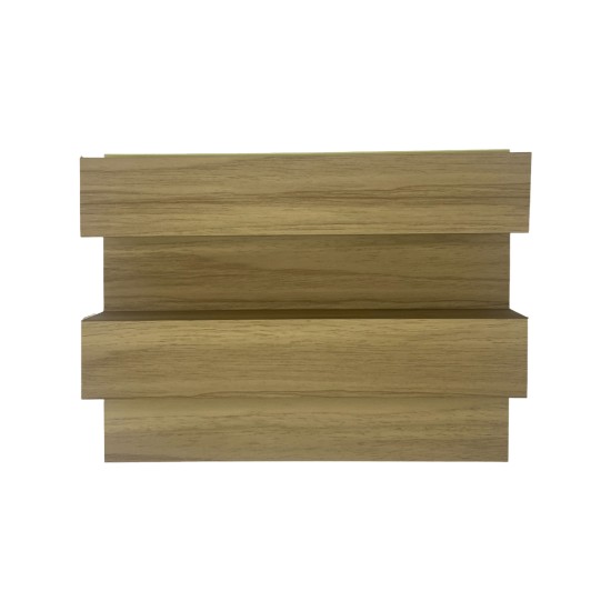 Panou decorativ riflaj WPC, montaj rapid, rezistenta ridicata, Naimeed D7516, 260x21.4x6cm, stejar natural