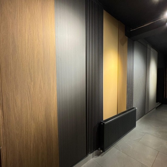 Panou decorativ riflaj WPC, Naimeed D7566, sistem de imbinare tip U, aspect rafinat si montaj usor, 260x61.1x0.9cm, maro