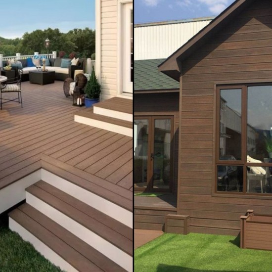 Mostrar WPC exterior – lambriu + pardoseală, Naimeed P5, 4 modele