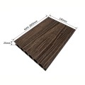 Pardoseala decking terasa din compozit WPC, Naimeed D7480, rezistenta sporita, 280x14x2.5cm, Nuc natural