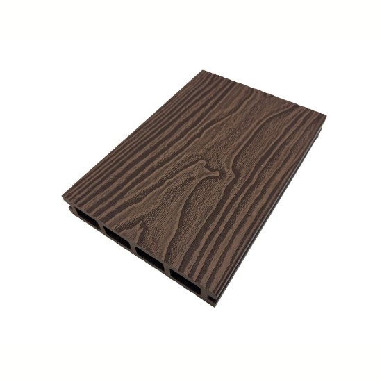 Pardoseala decking terasa din compozit WPC, Naimeed D7484, 280x14x2.5cm, Nuc natural