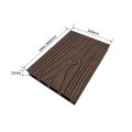 Pardoseala decking terasa din compozit WPC, Naimeed D7484, 280x14x2.5cm, Nuc natural
