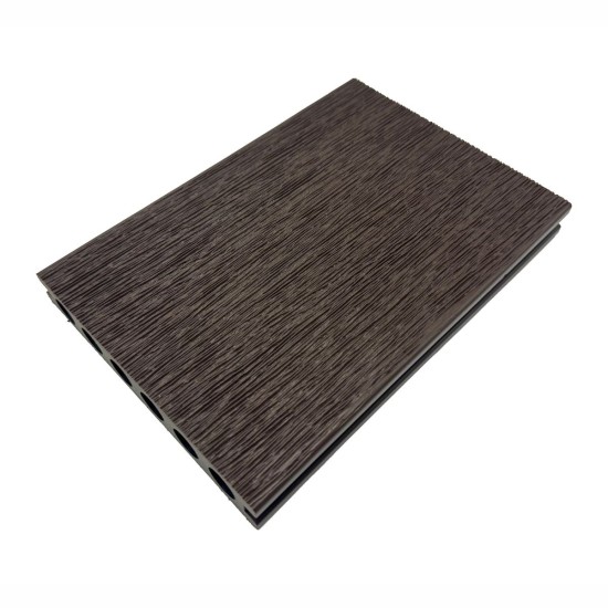 Pardoseala decking terasa din compozit WPC, Naimeed D7488, rezistenta sporita, 280x14x2.5cm, Maro ciocolatiu